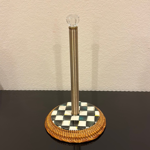 MacKenzieChilds Kitchen Courtley Check Paper Towel Holder Poshmark